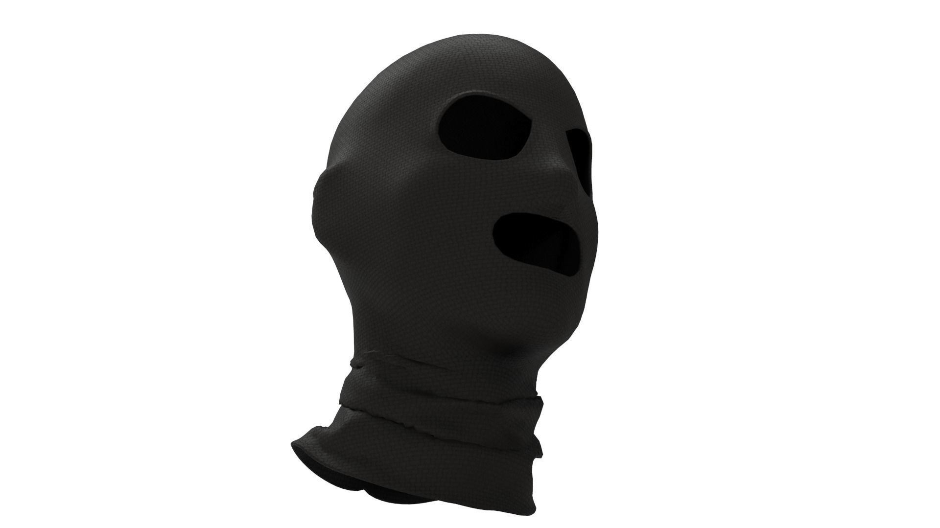 Balaclava male mannequin wearing mask 3D model_2