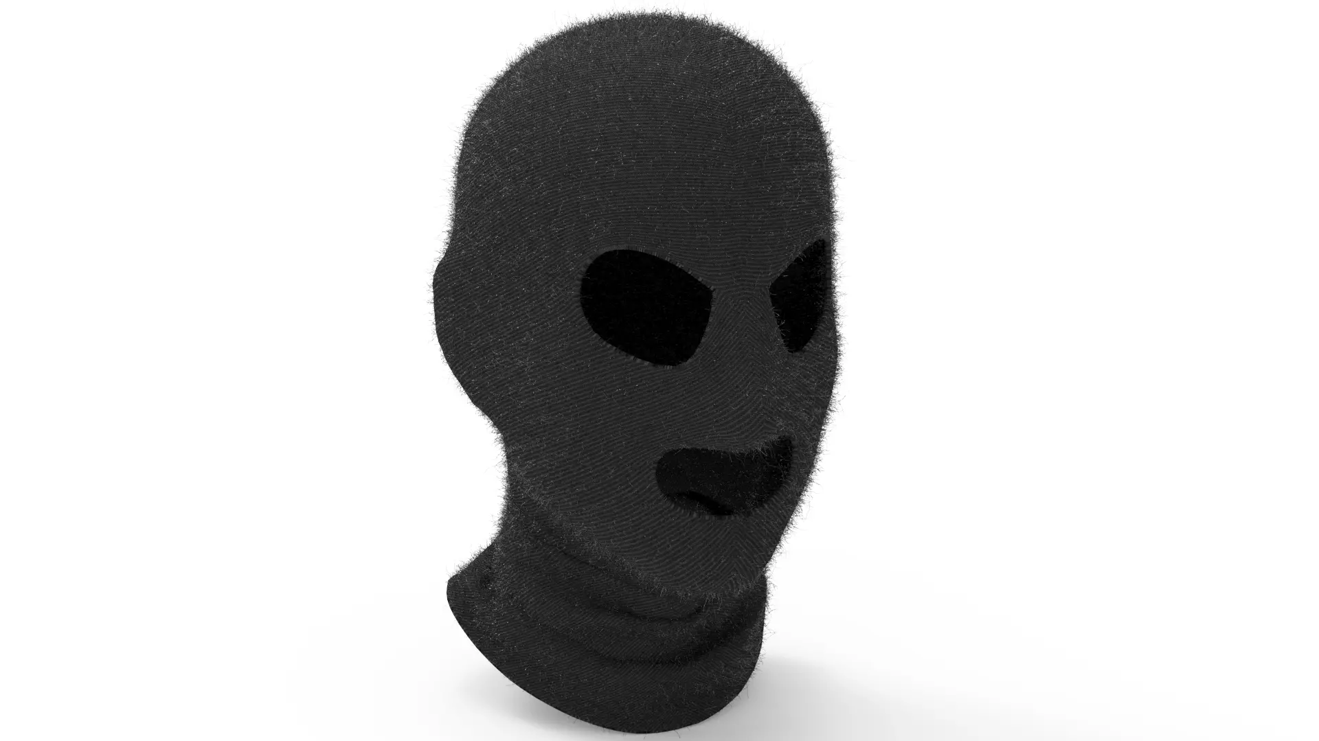 Balaclava male mannequin wearing mask 3D model_0