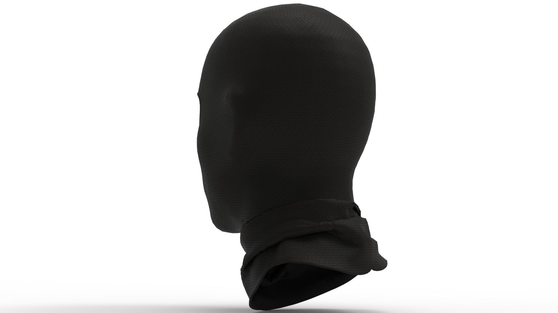Balaclava male mannequin wearing mask 3D model_6