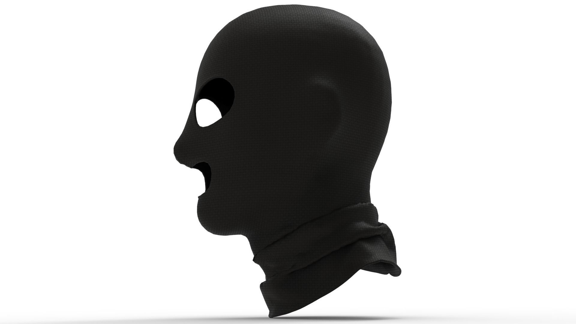 Balaclava male mannequin wearing mask 3D model_5