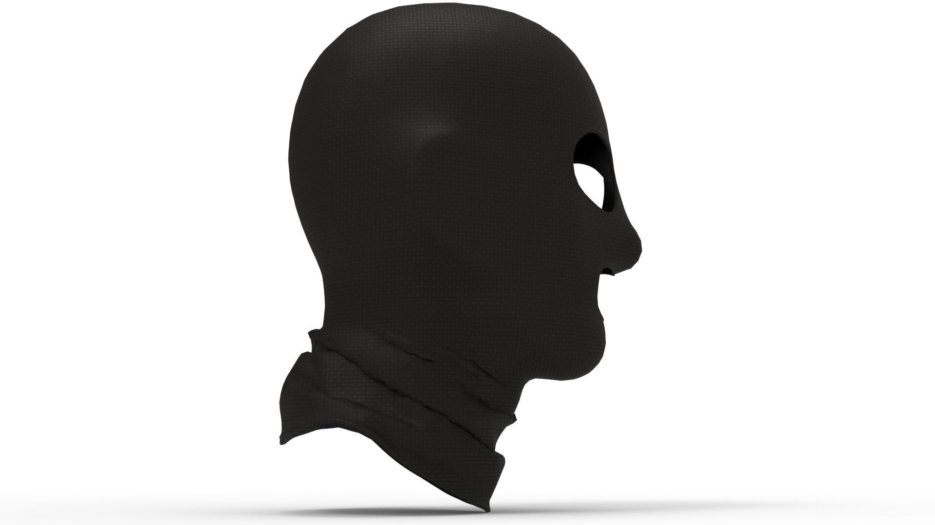 Balaclava male mannequin wearing mask 3D model_9
