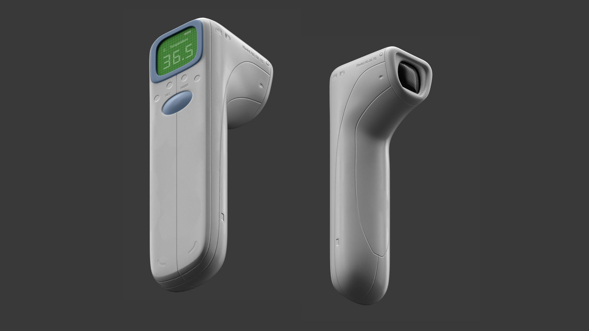 Digital Thermometer 3D model Free 3D model_2