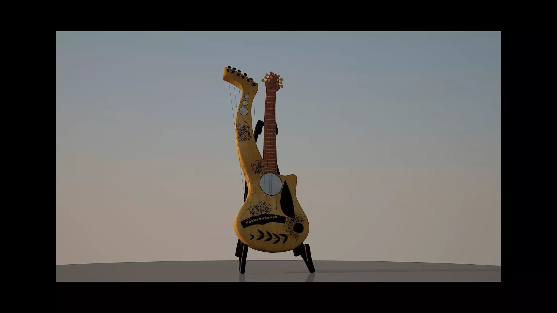 guitar Free low-poly 3D model
