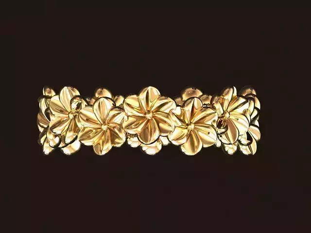 flowers ring 3D print model