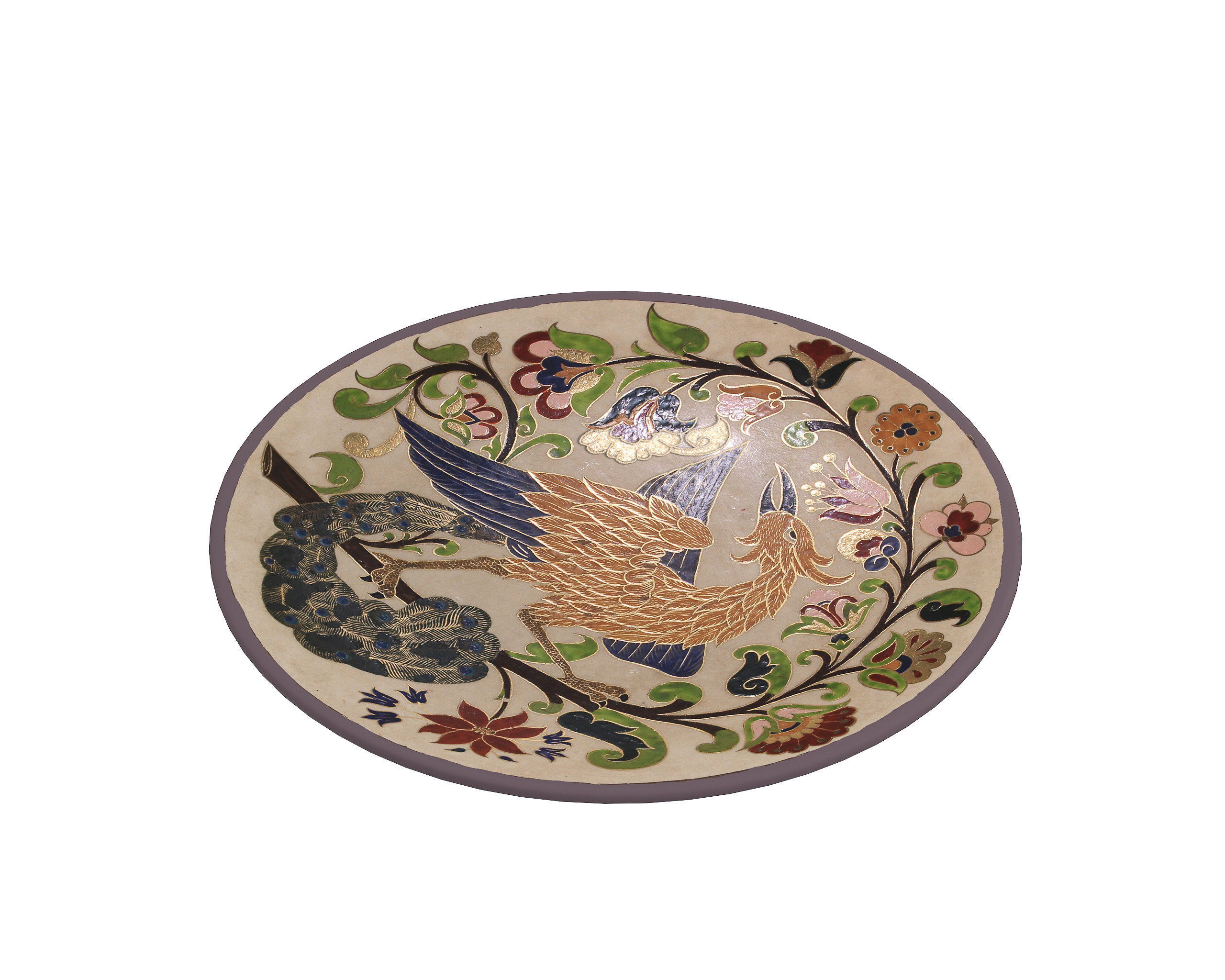 Traditional Plate Collection -Birds 3D model_5
