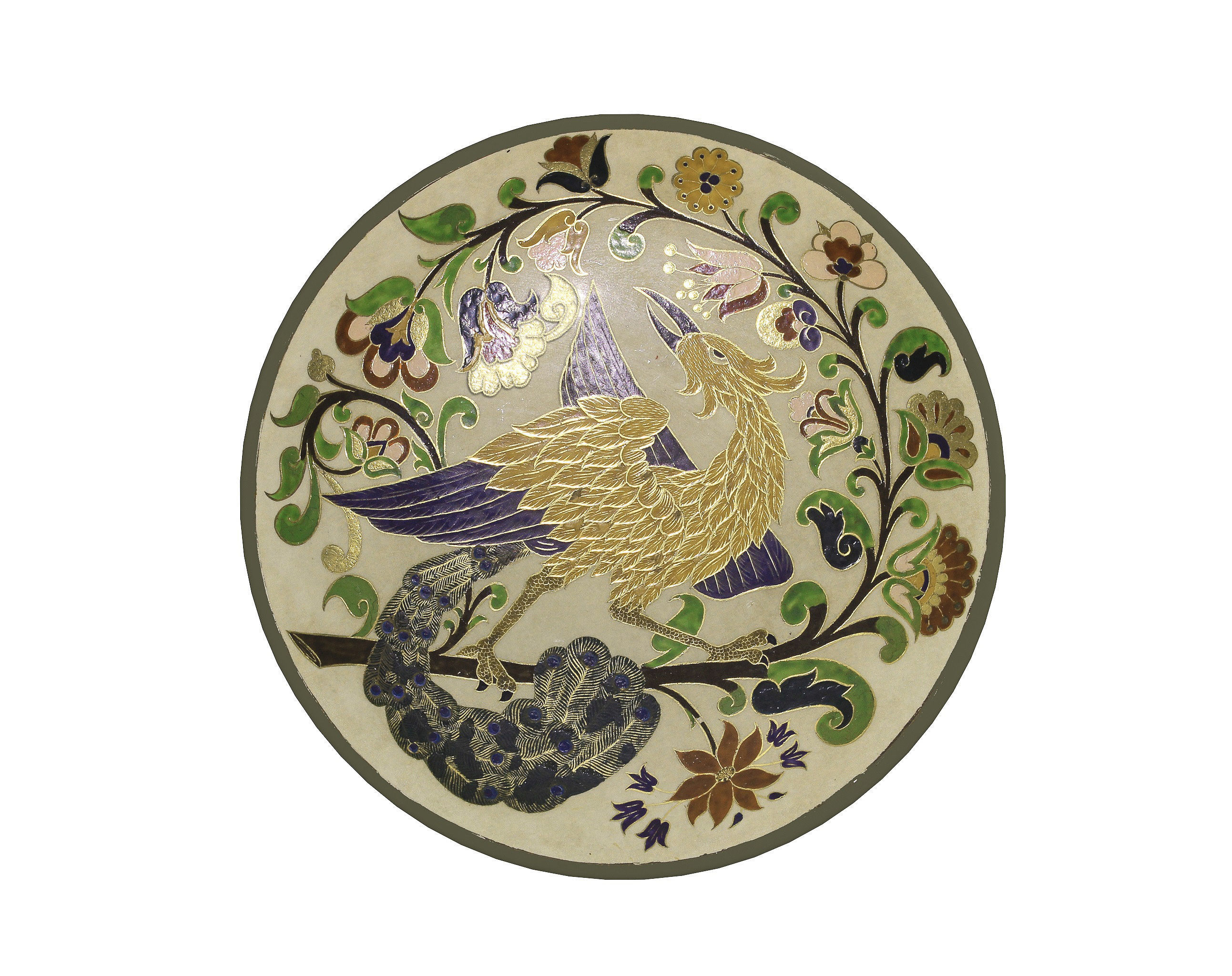 Traditional Plate Collection -Birds 3D model_4