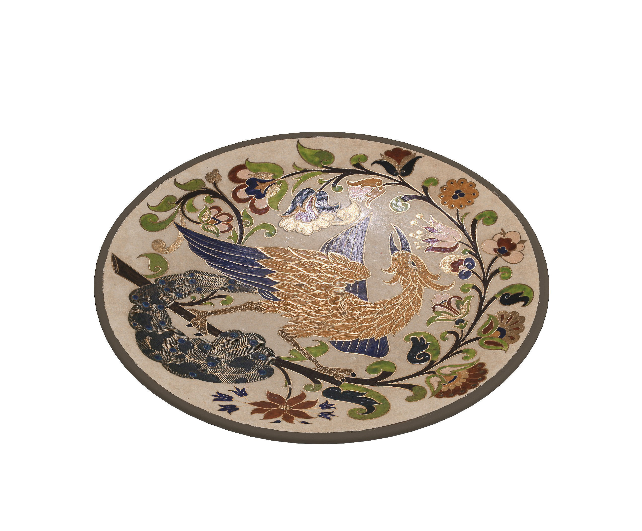 Traditional Plate Collection -Birds 3D model_7