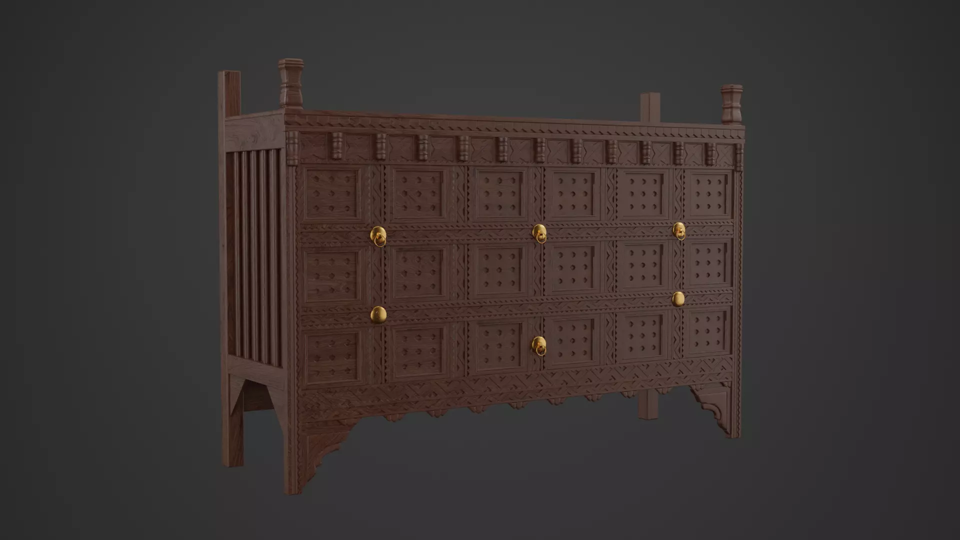 Sideboard chest of drawers 3D model_0