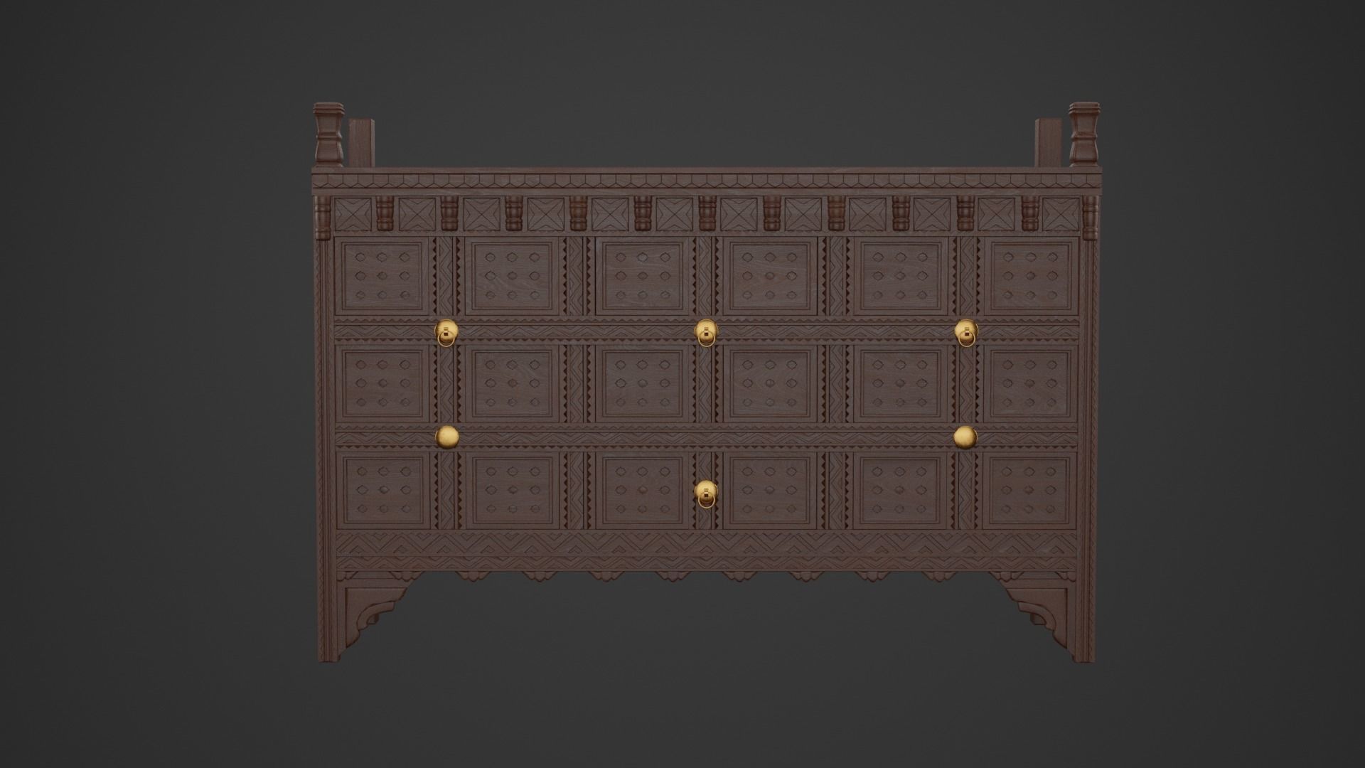 Sideboard chest of drawers 3D model_1