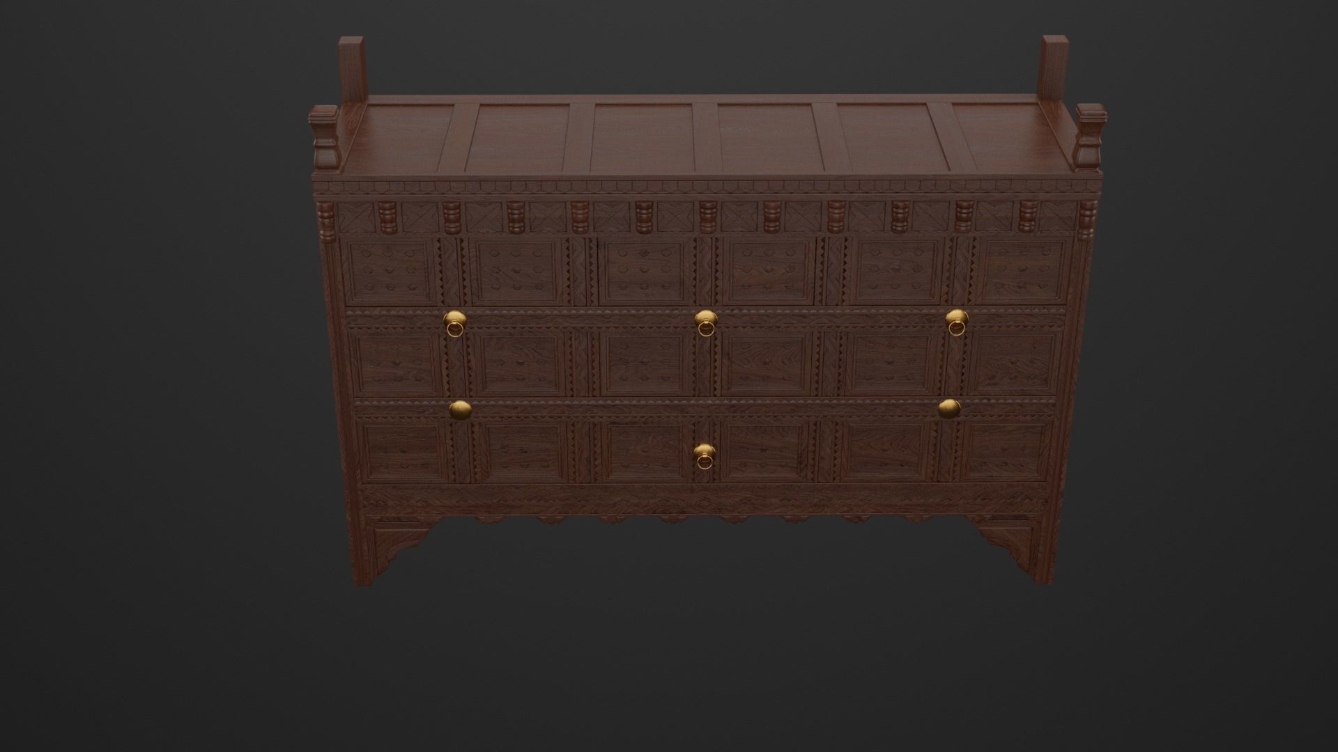 Sideboard chest of drawers 3D model_2