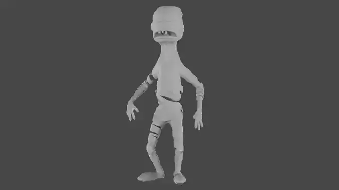 Mummy Stylized and Animated Low-poly 3D model