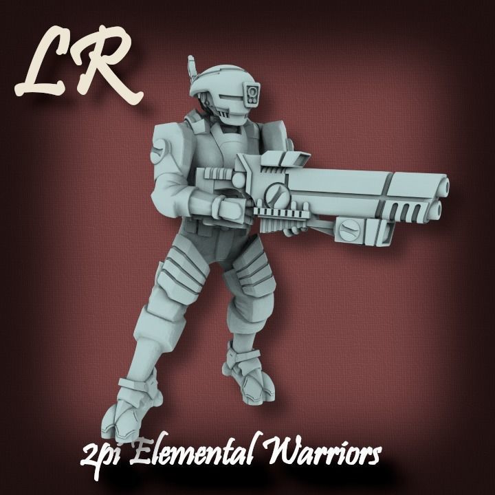 2pi Elemental Warrior Builder 3D print model_2