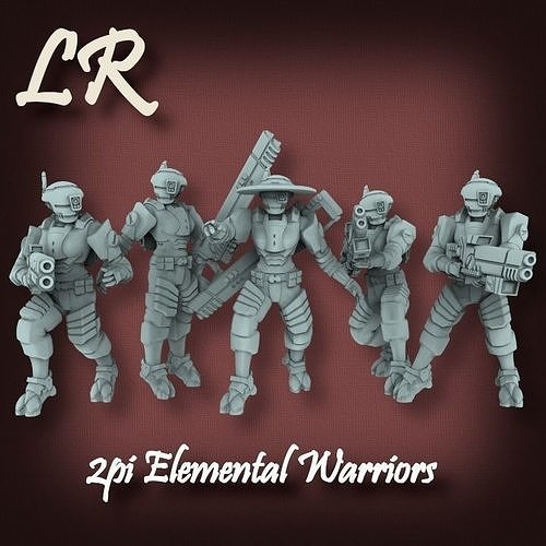 2pi Elemental Warrior Builder 3D print model