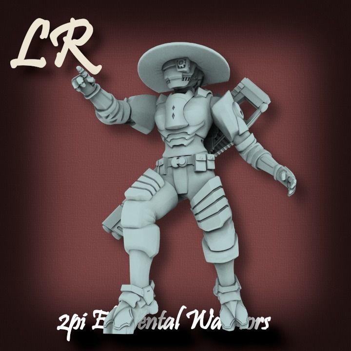 2pi Elemental Warrior Builder 3D print model_3