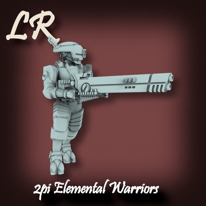 2pi Elemental Warrior Builder 3D print model_1