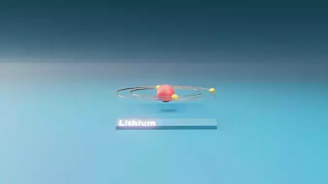 3D Lithium Element 3D model