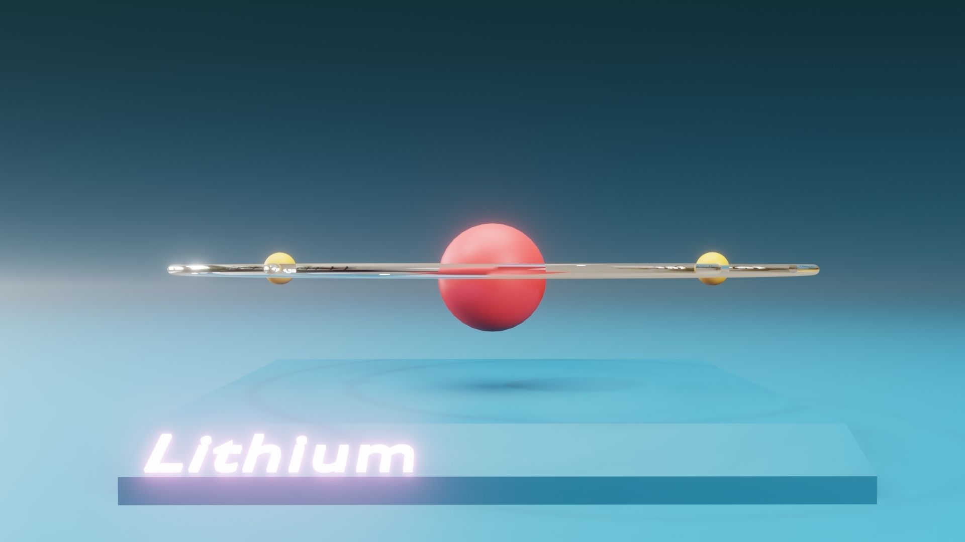 3D Lithium Element 3D model_2