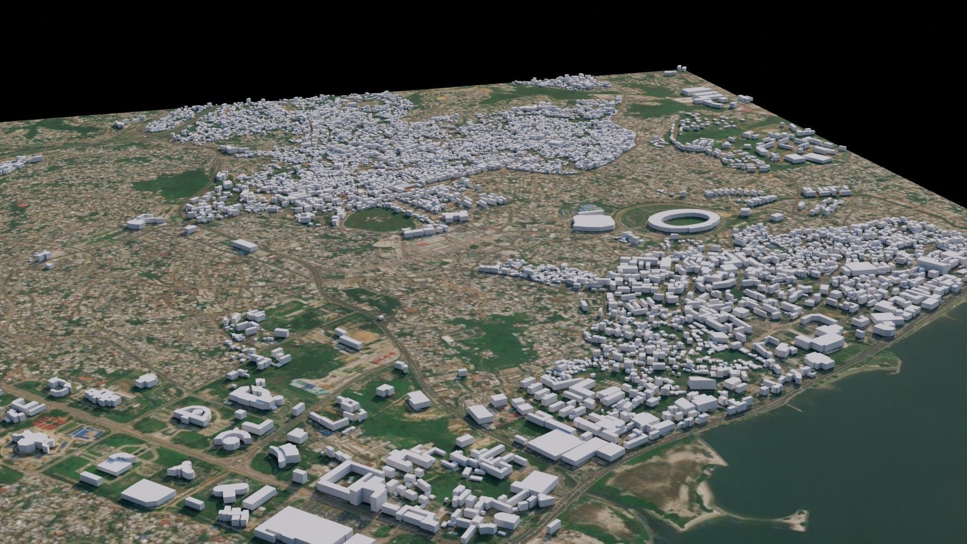 Libreville - Gabon 3D model_1