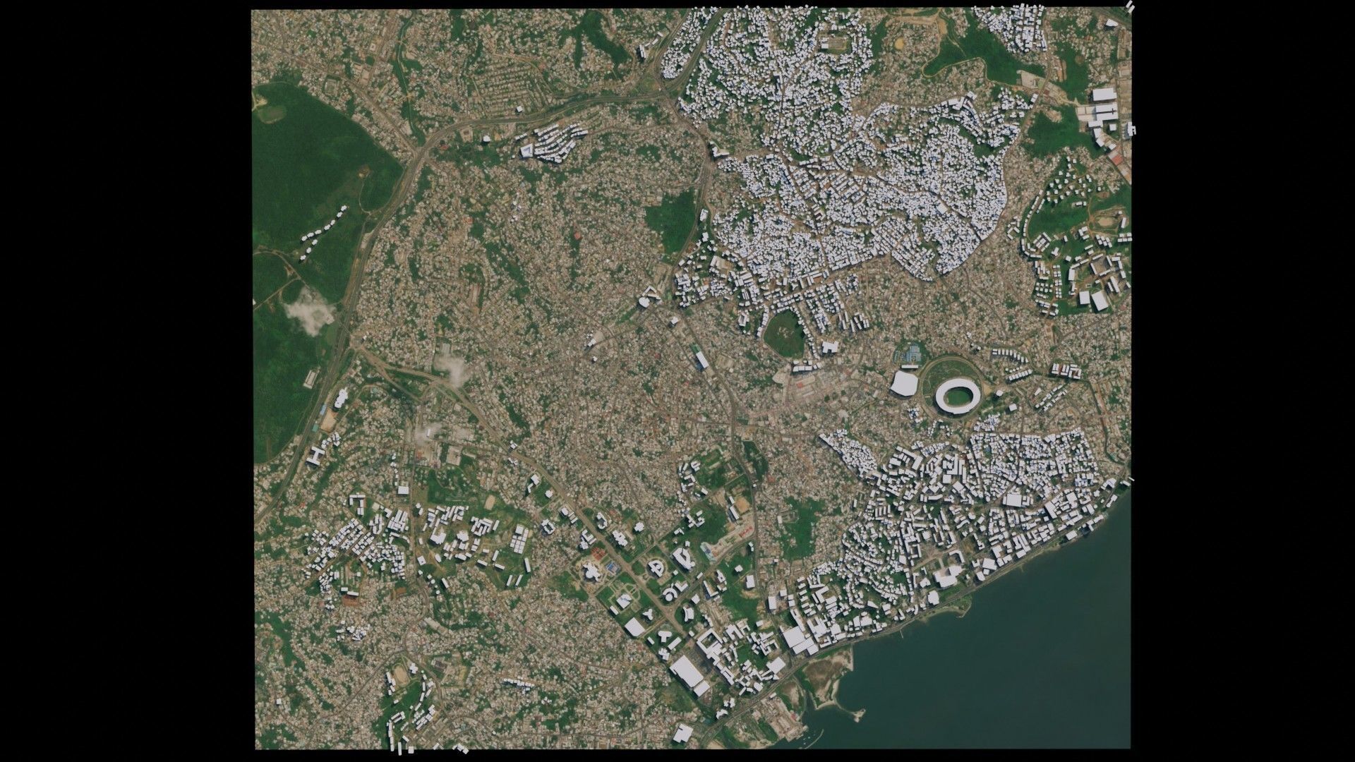 Libreville - Gabon 3D model_2