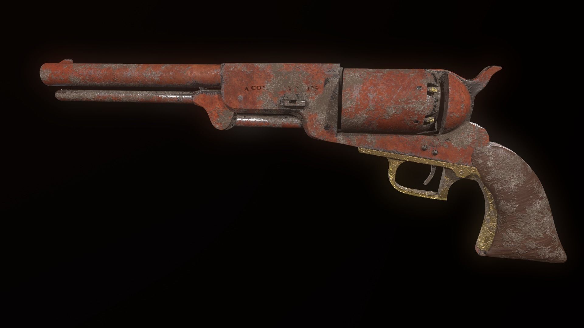 Colt walker 1847 3D model_5