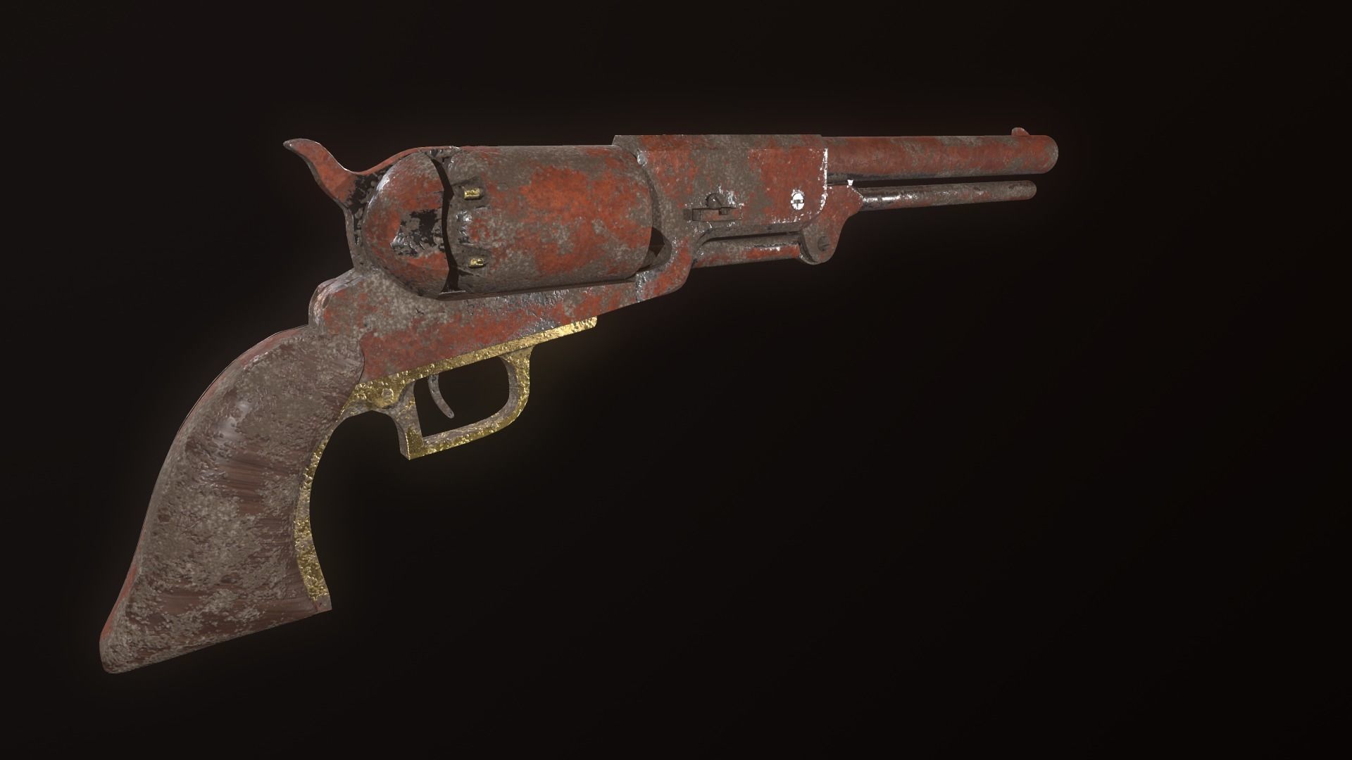 Colt walker 1847 3D model_2