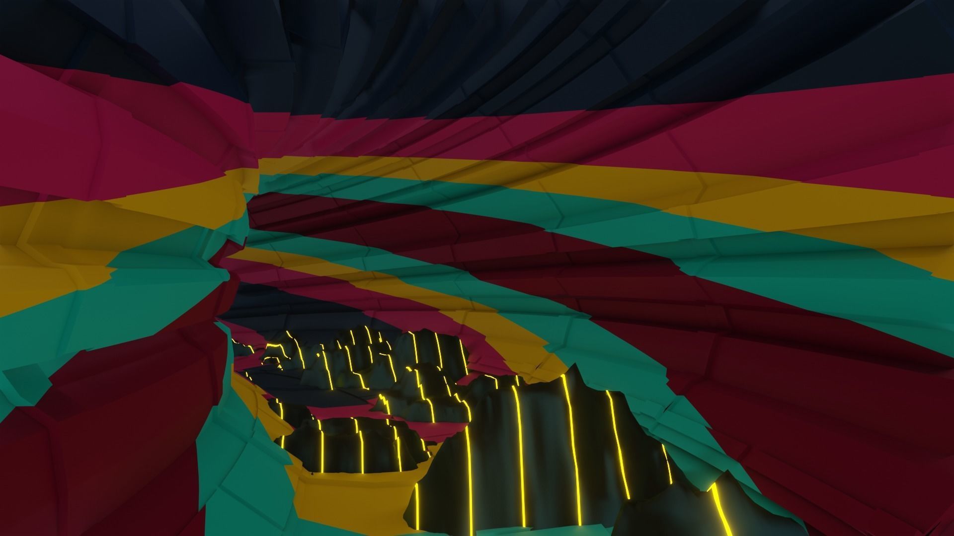 Wild tunnel with graffiti effects and 3D model included 3D model_20