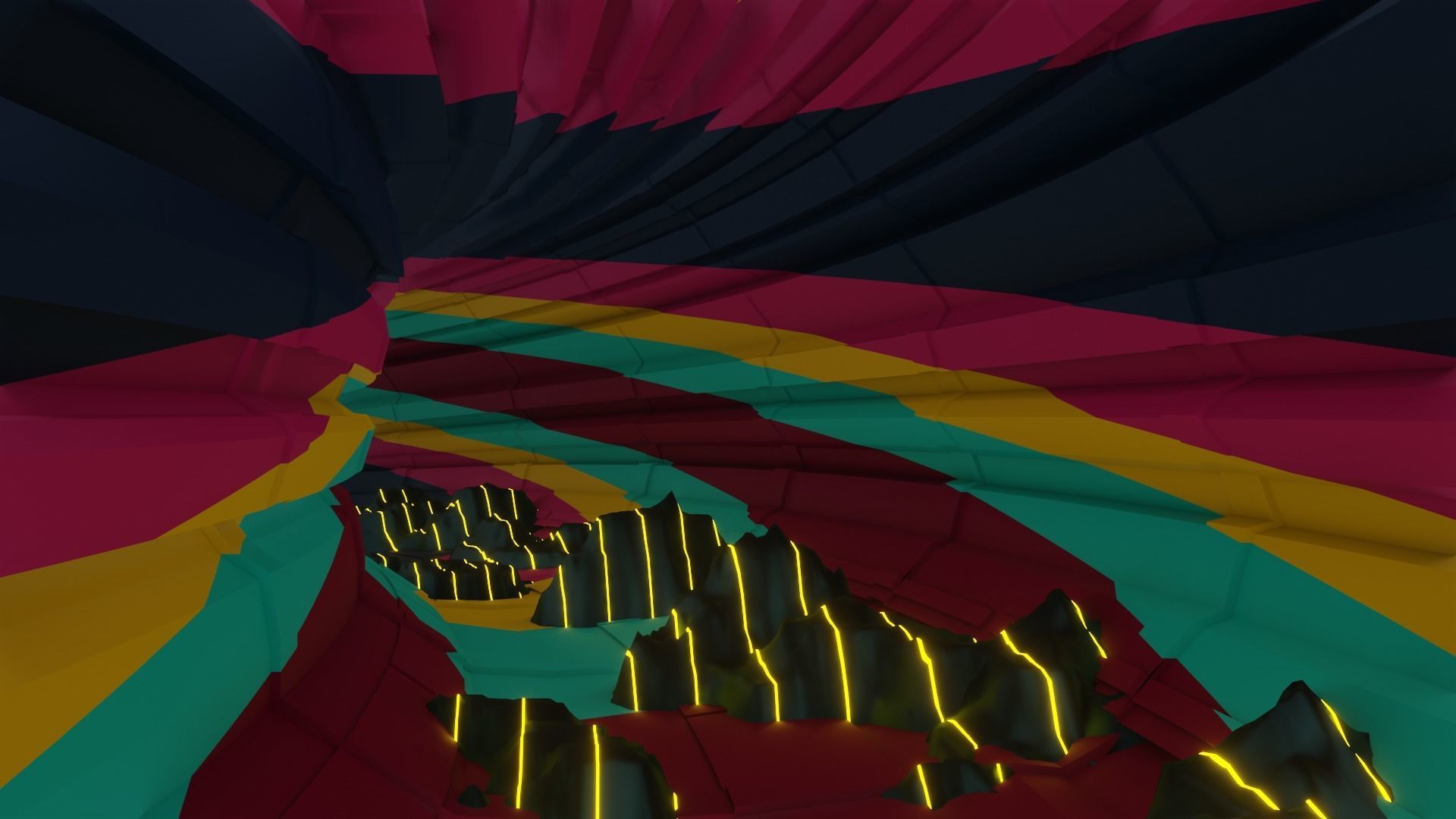 Wild tunnel with graffiti effects and 3D model included 3D model_12