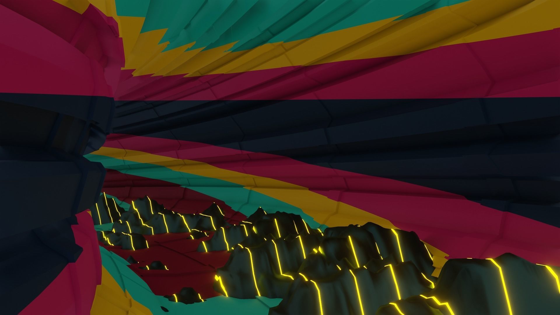 Wild tunnel with graffiti effects and 3D model included 3D model_15