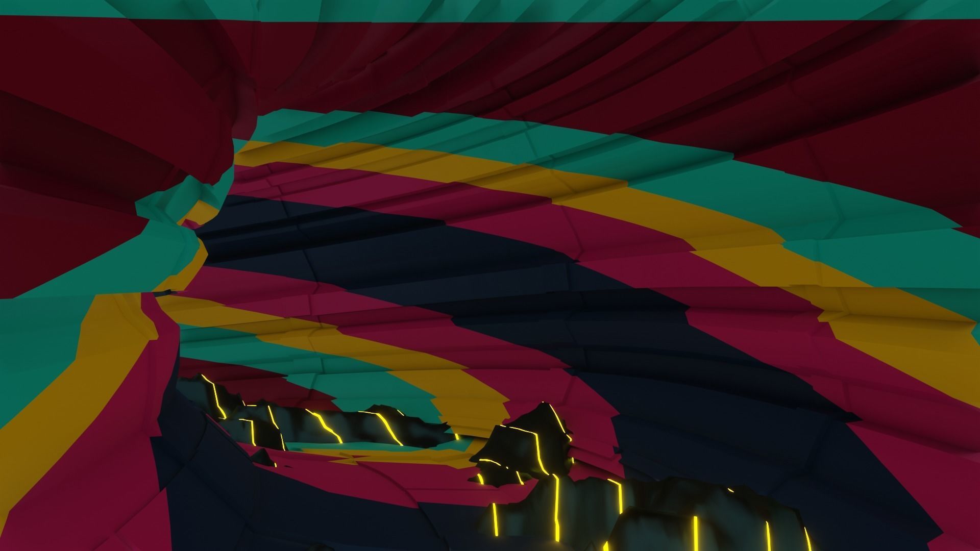 Wild tunnel with graffiti effects and 3D model included 3D model_18