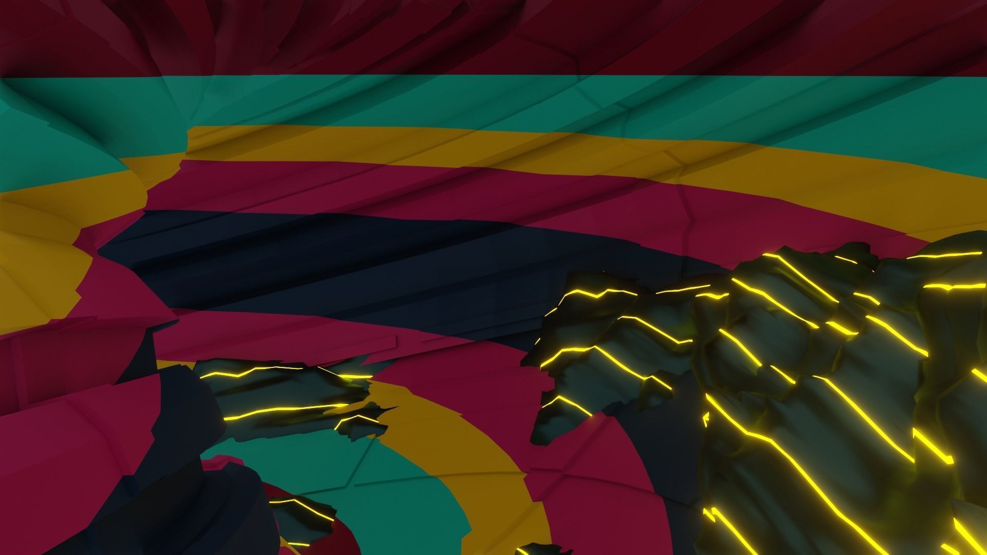 Wild tunnel with graffiti effects and 3D model included 3D model_8