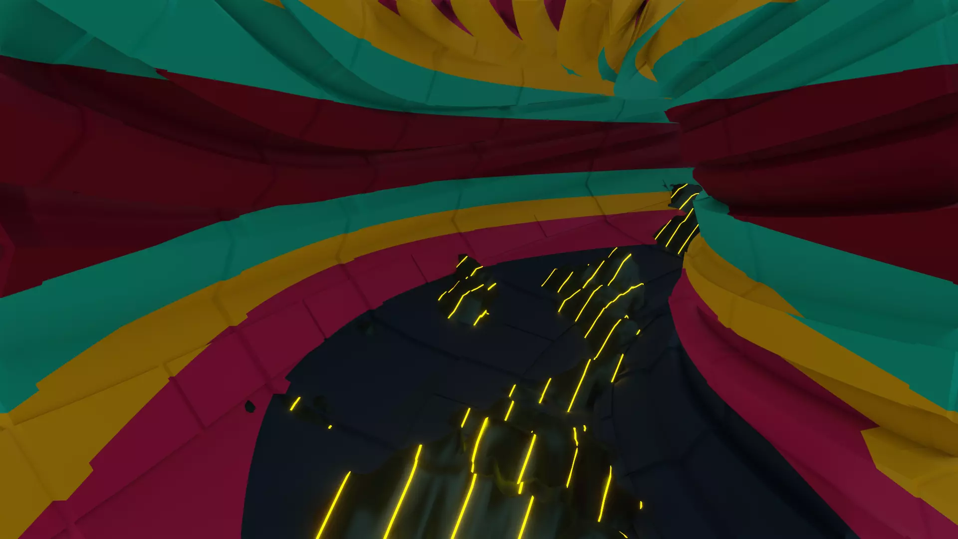 Wild tunnel with graffiti effects and 3D model included 3D model_0