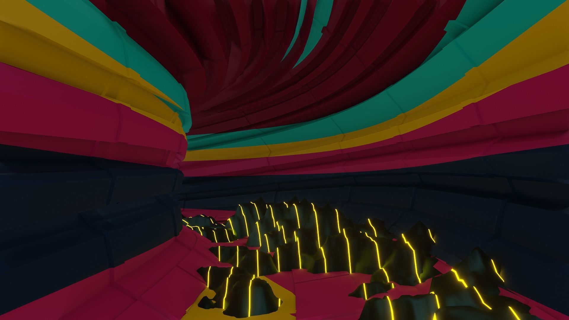 Wild tunnel with graffiti effects and 3D model included 3D model_14