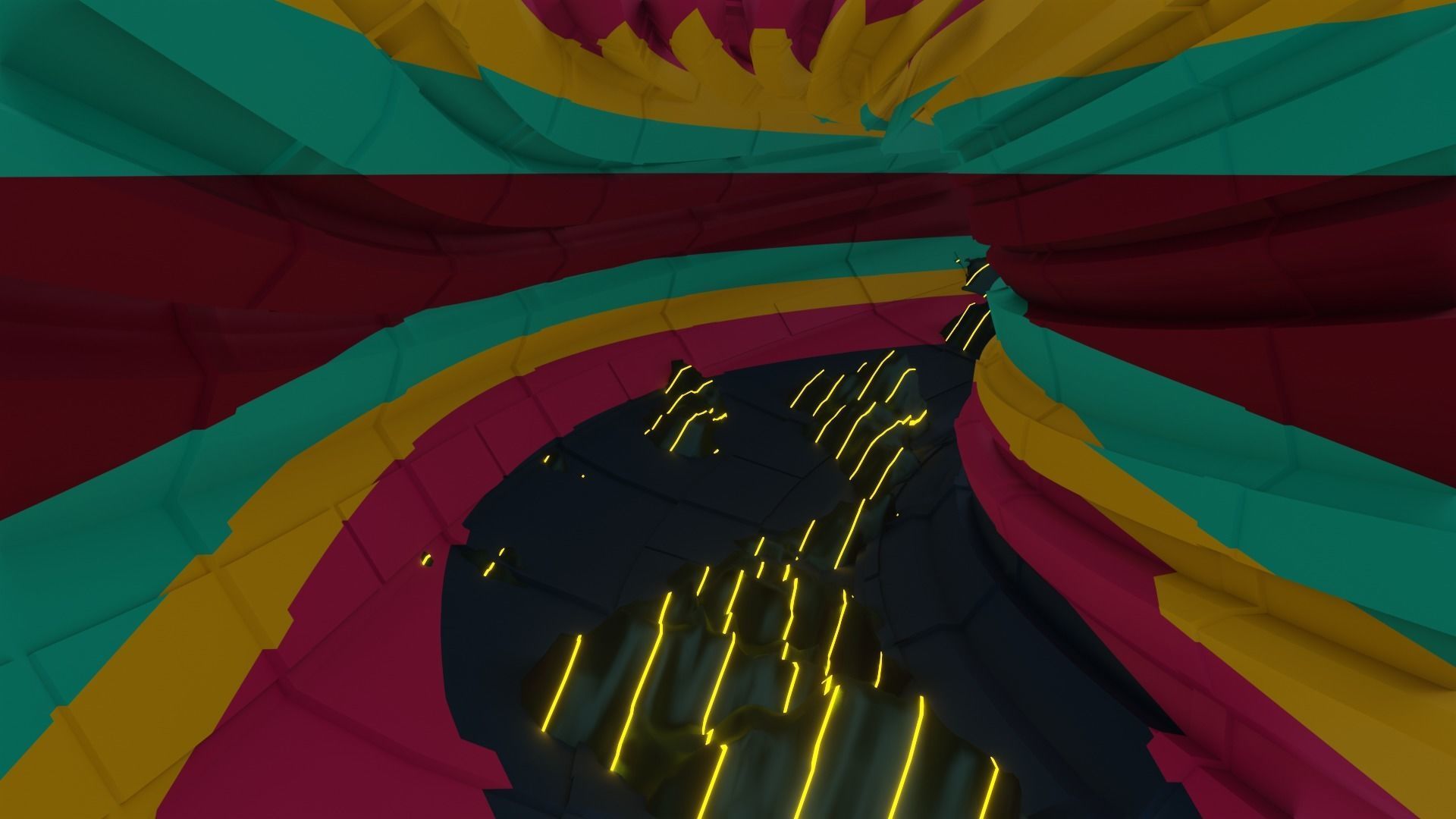 Wild tunnel with graffiti effects and 3D model included 3D model_26