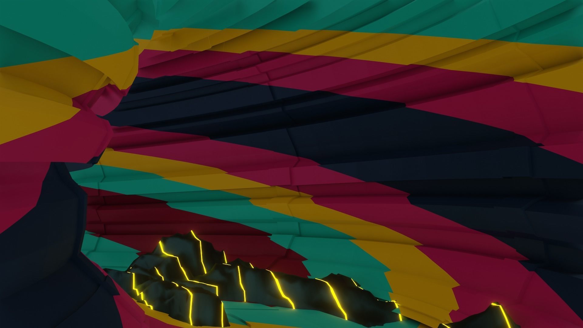 Wild tunnel with graffiti effects and 3D model included 3D model_24