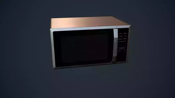 Microwave PBR Game Ready Model Low-poly 3D model oven