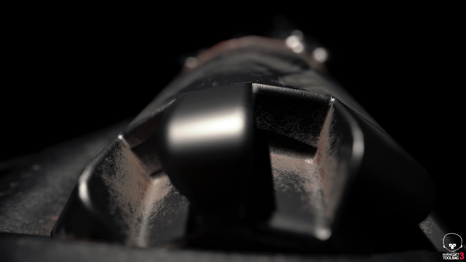 Revolver Pietta Antique Gun Low-poly 3D model_4