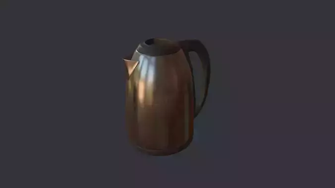 Teapod PBR Game Ready Model Low-poly 3D model coffee pot
