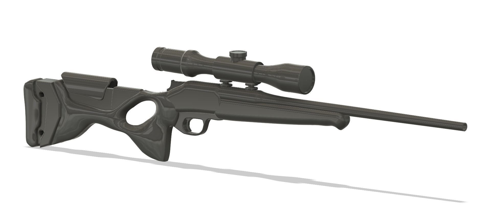 Blaser R8 gun Low-poly 3D model_11