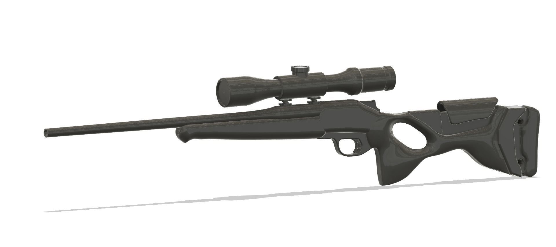 Blaser R8 gun Low-poly 3D model_12