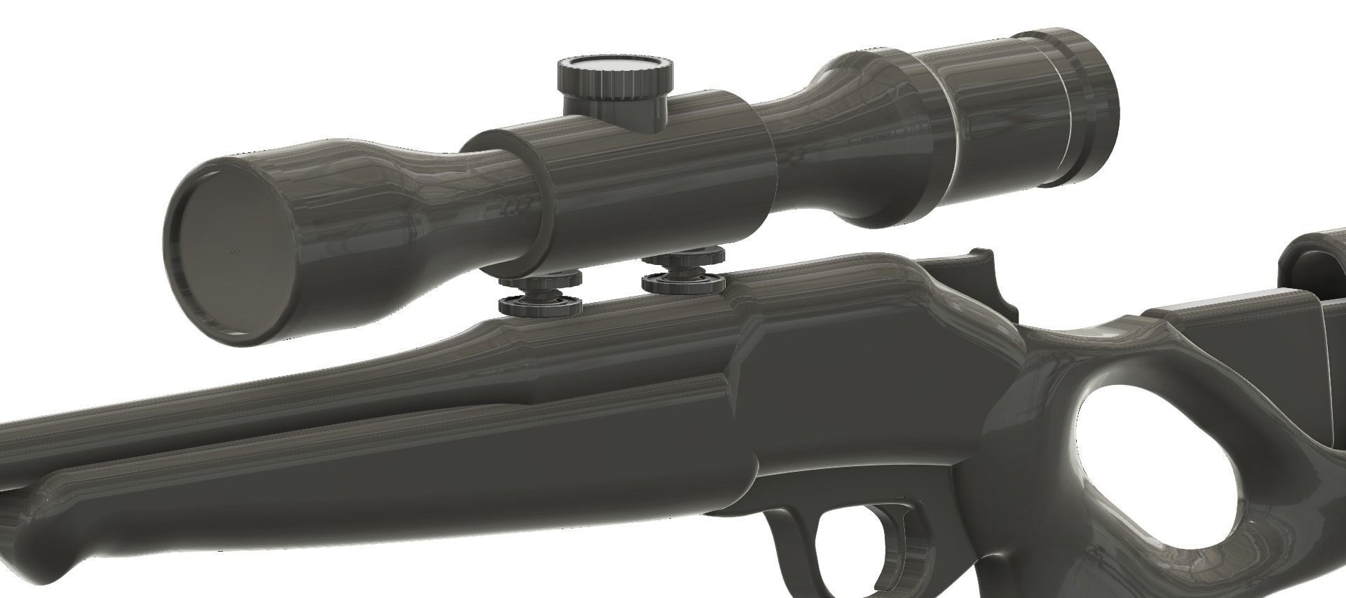 Blaser R8 gun Low-poly 3D model_13