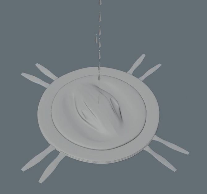 Automated Aerial Duo-rotor Drone 3D model_10