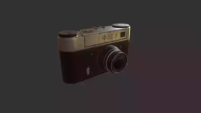 Old Camera PBR Game Ready Model
