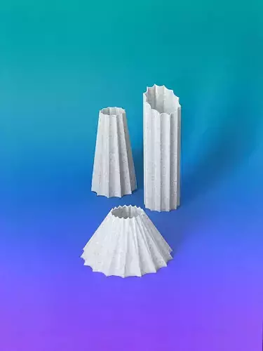 SET Dorians pencil holder made from paper 3D print model