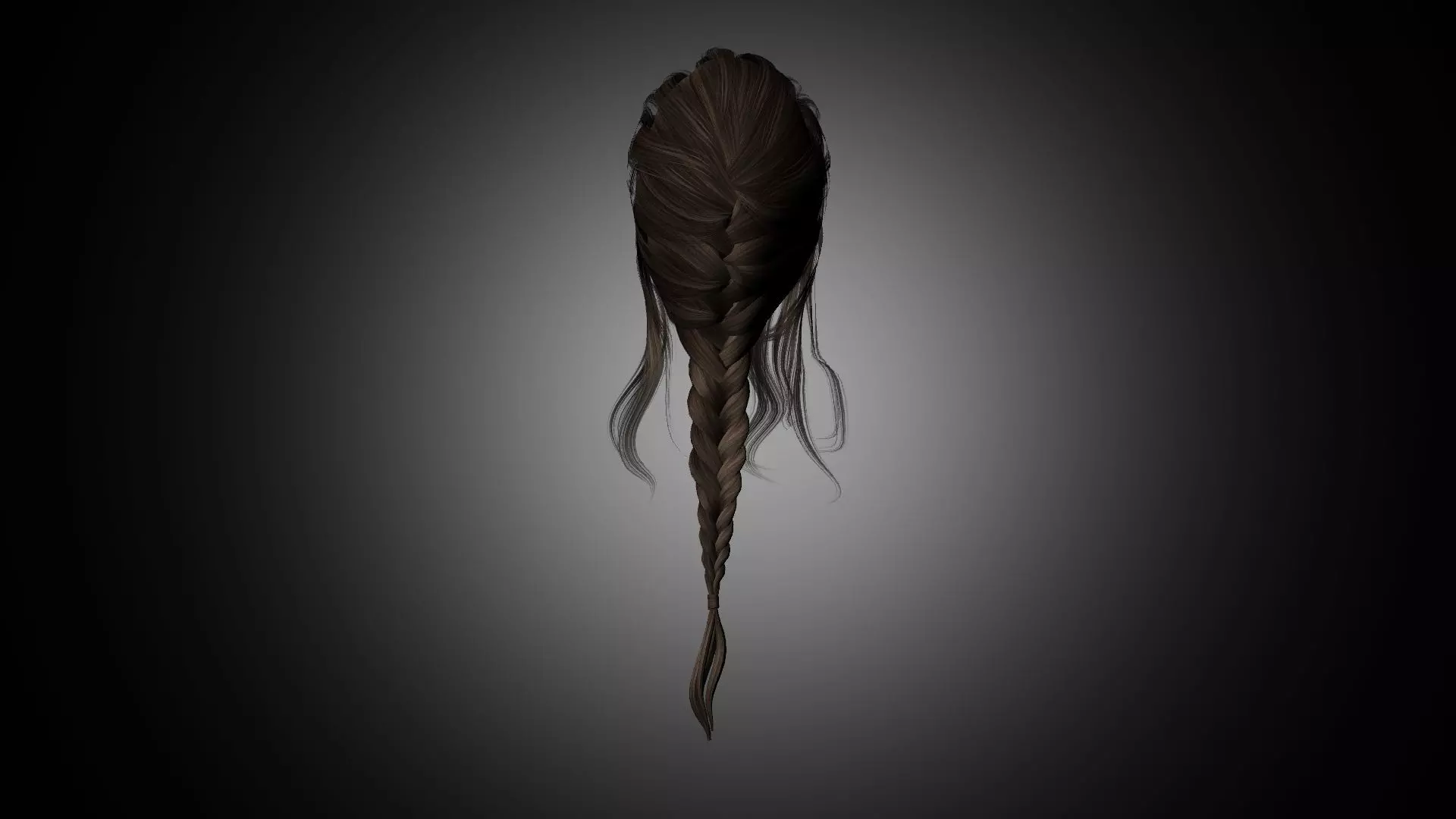 Hair for games Low-poly 3D model Low-poly 3D model_0