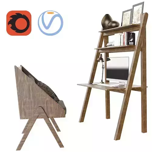 African Worktable - Ethnic Home Office