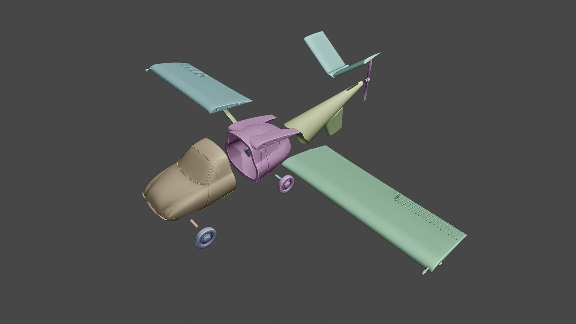 Aerocar III 3D Printable Model 3D print model_2