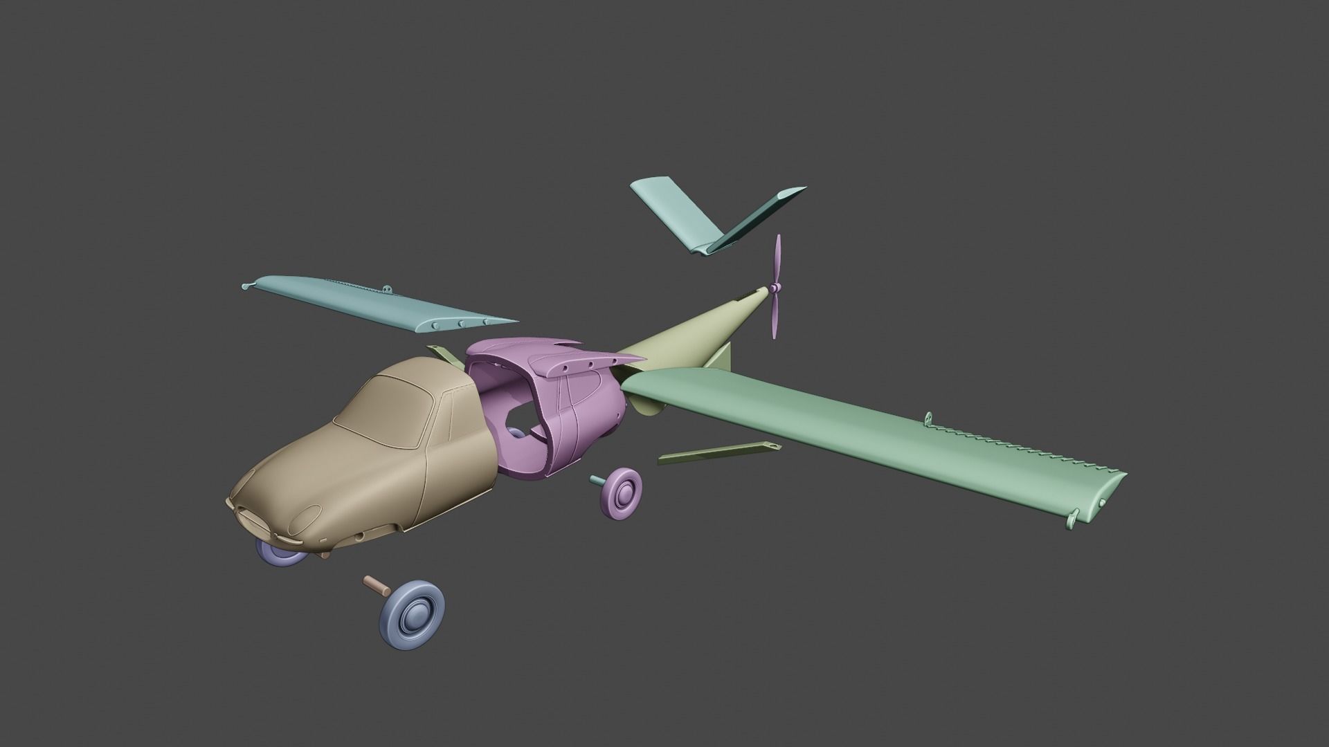 Aerocar III 3D Printable Model 3D print model_4