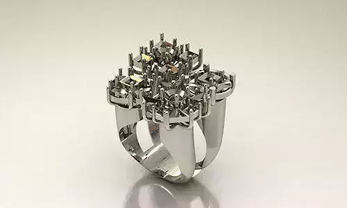 ring 7 in shape of flower