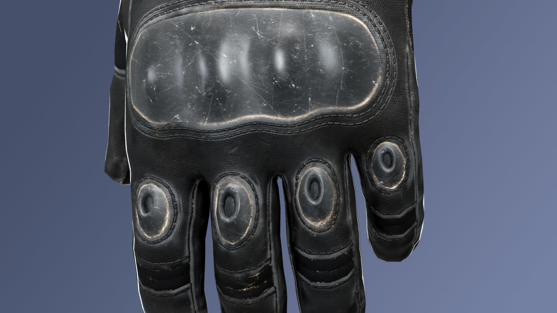 FPS Glove Tactical 4 Low-poly 3D model_7