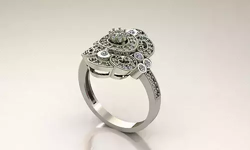 ring 9 diamond engagement gold